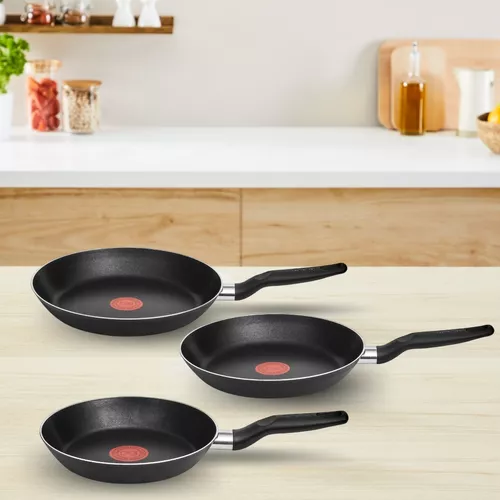 Set Sartenes Tefal Easy Cook 20/24/26 Cm Negro