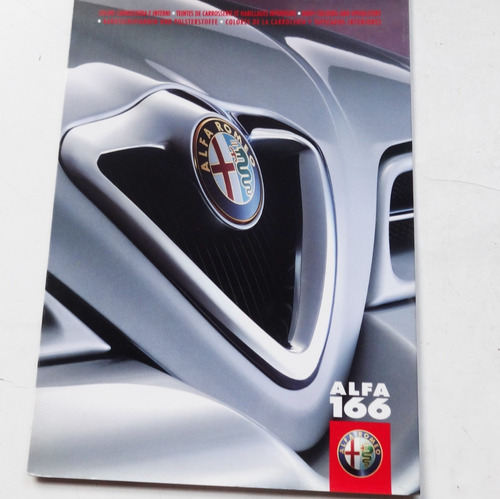 Folleto Alfa Romeo 166 No Manual Catalogo Agencia Color 1999