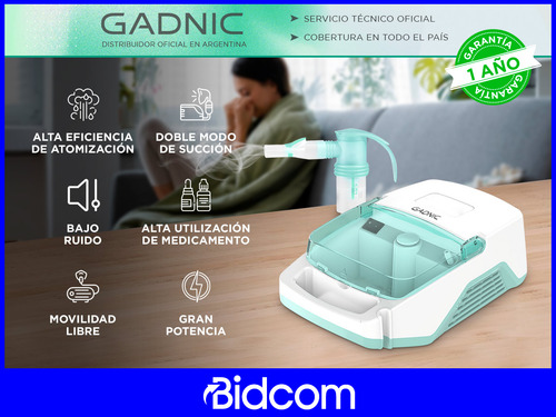 Nebulizador Compresor Portátil Gadnic Ultrasónico 220v