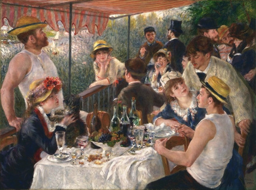 Poster Grande A. Renoir 65cmx90cm Le Déjeuner Des Canotiers