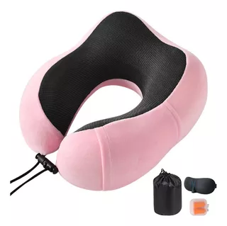 Almohada De Cuello Para Viaje Con 100% Espuma Memoria Rose