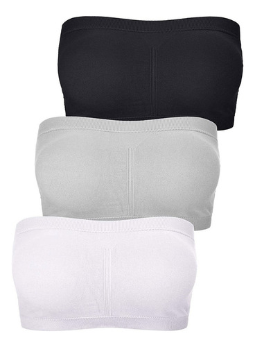 3pcs Ropa Interior Femenina Sujetador Sin Tirantes Tops 2024