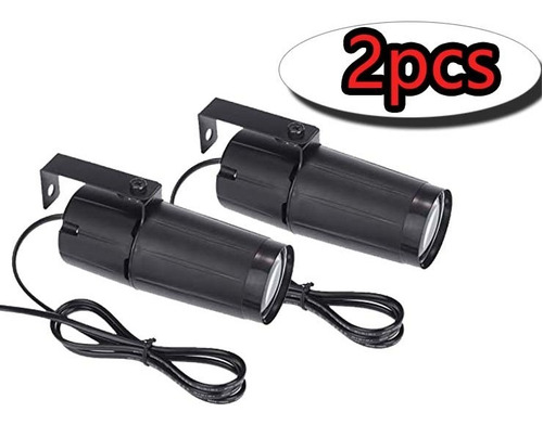 Foco Led Blanco Frío Haz De Luz Ktv Disco Pinspot 2 Piezas