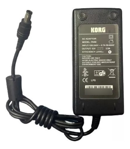 Fonte De Alimentação Para Teclado Korg Pa50 12v 3.5a Bivolt