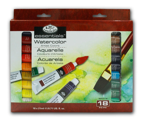 Tinta Aquarela Royal & Langnickel Com 18 Unidades 21ml