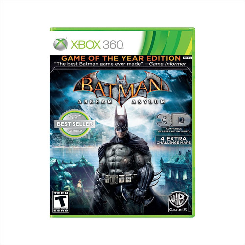 Jogo Batman Arkham Asylum Goty - Xbox 360 - Usado