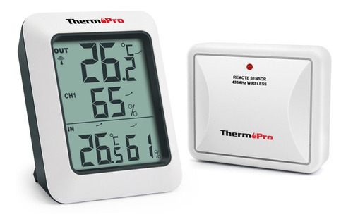 Termômetro Higrômetro Thermopro Tp60c + Sensor Outdoor 