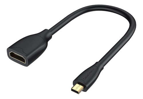 Cable Micro Hdmi Dama Soporte Ethernet 4k 60hz 3d Para 4