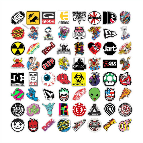 Imagem 2 de 2 de 64x Stickers Bike Skateboarding Skate