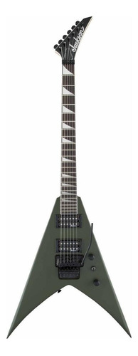 Guitarra eléctrica Jackson JS Series King V JS32 de álamo matte army drab brillante con diapasón de amaranto