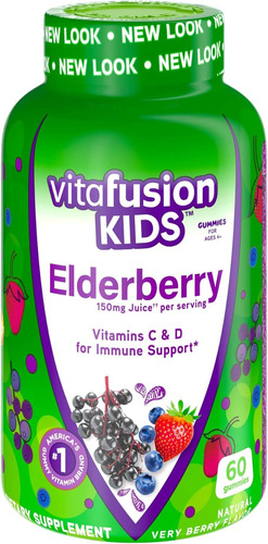 Vitafusion Kids Elderberry Sistema Inmune Vitamina C D