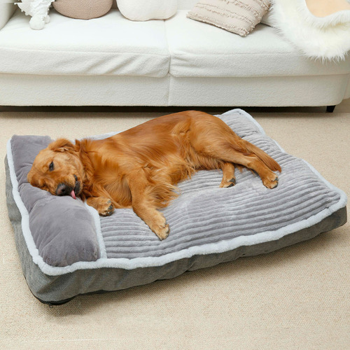 Cama Para Perros Grandes, Colchón Para Perro Con Almohada .