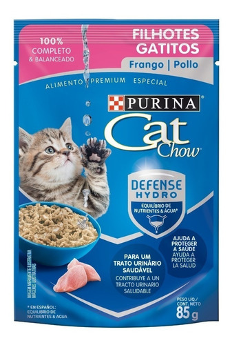 Pouch Cat Chow Gatitos Pollo X 85g Pet Shop Caba