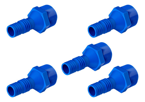 5 X Espigão Pvc C/ Rosca 1.1/2'' E Mangueira 1'' - Agrojet