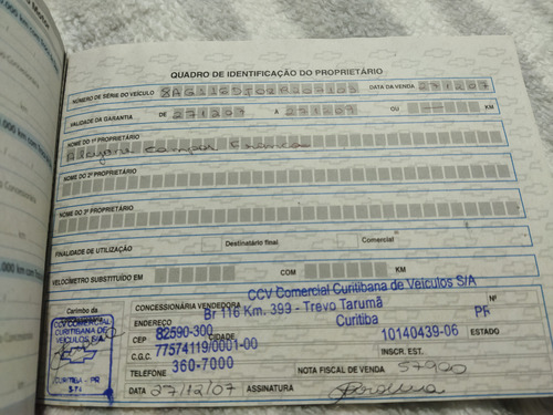 Manual Do Proprietário Gm Chevrolet Tracker 2007 2008 (Usado)