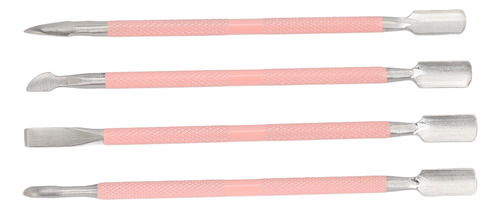 Juego De 2 Cuchillas Spoon Nail Pusher De Acero Inoxidable P