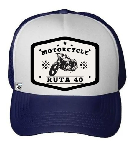 Imagen 2 de 6 de Gorra Trucker Motorcycle Cardinal Curva Regulador Doble