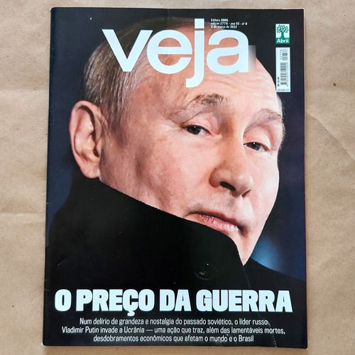 Revista Veja 2778 2/3/2022 Preço Da Guerra Ucrânia Putin S2