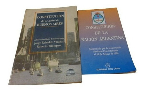 Lote De 2 Constituciones: Nacional Y  Ciudad De Buenos &-.