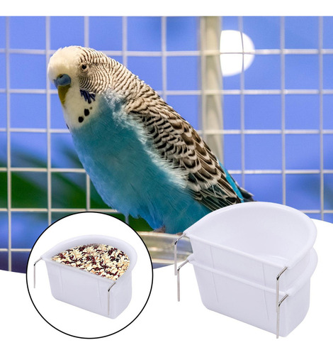 Comedero Para Jaula De Pájaros Taza Para Plato Comedero Para