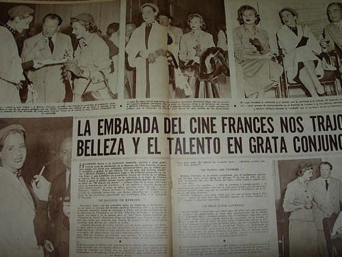 Embajada Cine Frances Clipping Recorte Revista Radiolandia