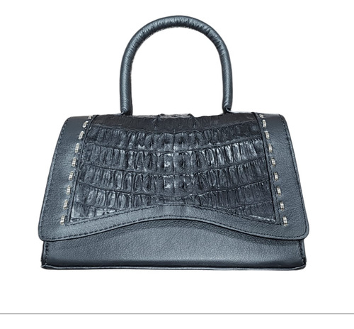 Bolso Mujer Piel Exotica Original Cocodrilo Serpiente Mantar