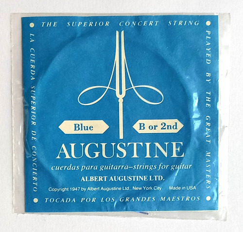 Cuerda Guitarra Criolla - Augustine Blue: 2da