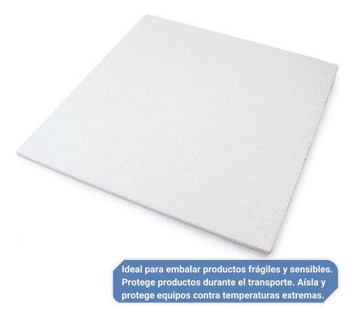 Placa De Telgopor - Alta Densidad 100 Mm - 30 Kg/m3