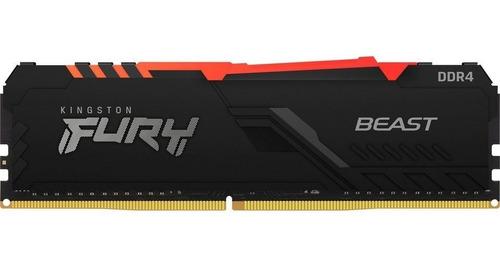 Imagen 1 de 8 de Memoria Ram Ddr4 Kingston Fury Beast Rgb 8gb 3200mhz