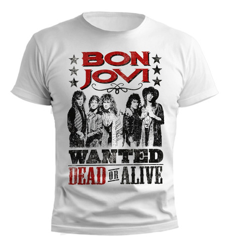 Remera Bon Jovi Corazon Diseños