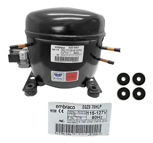 comprar Compresor Dañado Usado Embraco 1\u002F4 Hp 134a Egz70hlp