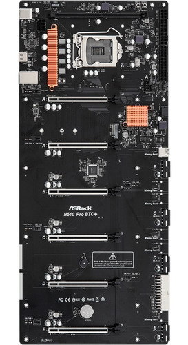Imagen 3 de 10 de Placa Madre Asrock Btc H510 Pro Motherboard Mineria 6 Pci