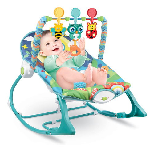 Cadeira De Descanso E Balanço Funtime Maxibaby 18kgs Coruja