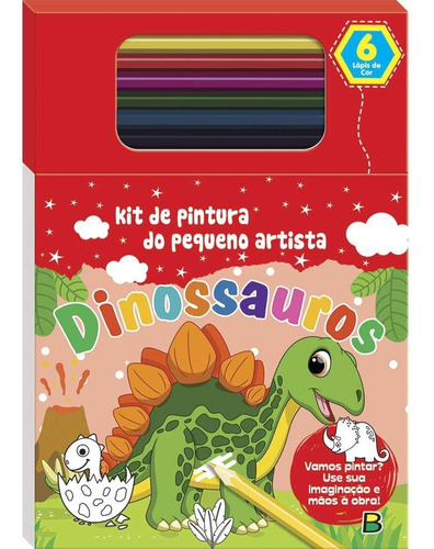 Kit De Pintura Do Pequeno Artista: Dinossauros