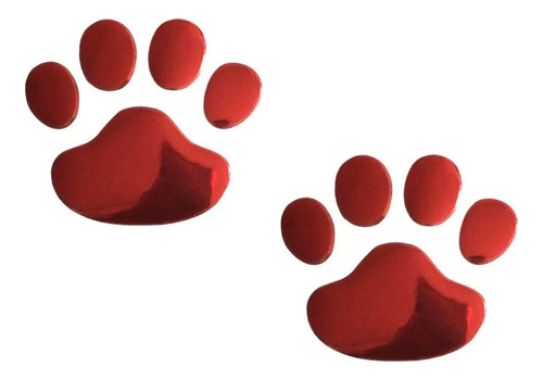 Sticker Adhesivas Rojo Perro Dog Lovers Patita Perrito Auto
