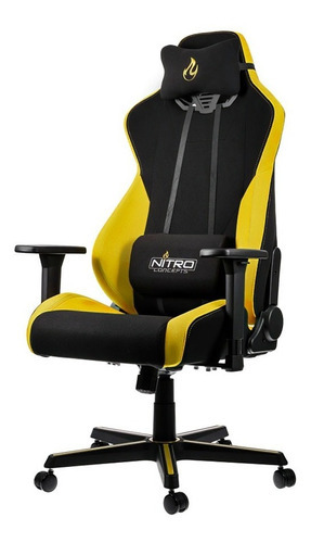 Silla Gamer Nitro S300 Yellow Color Negro