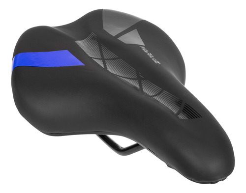 Asiento Sillin Cojin Para Bicicleta Comodo Suave Ancho Negro