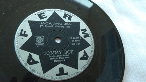 Tommy Roe Jack And Jill/ B Tip Toe Tina Compacto De 1969