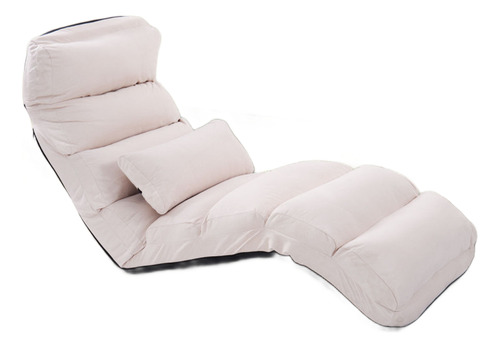 Sofá Plegable Con Almohada Beige Gpl