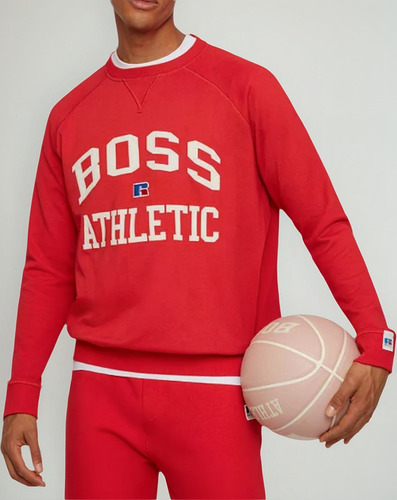 Buzo Hugo Boss X Russell Athletic Unisex Relaxed Fit