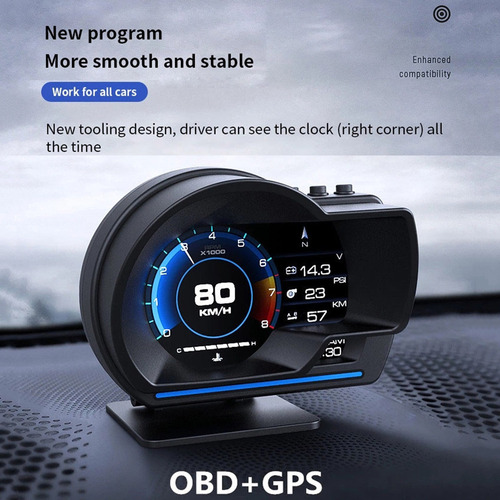 Vehículo Universal Hud Pantalla Mini Tablero Y Navegación