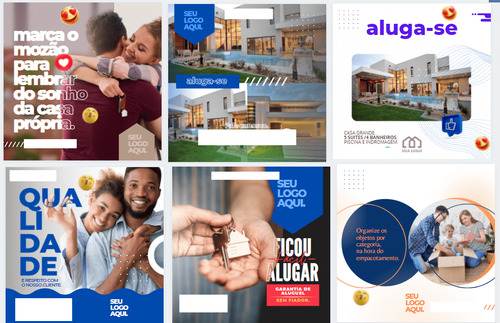 Combo 46 Templantes Canva E Posts Para Imobilia