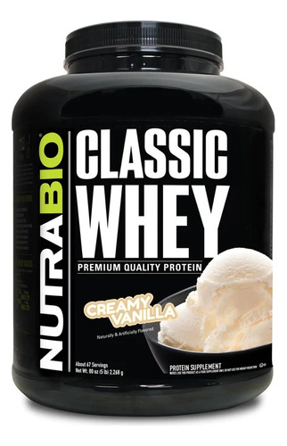 Classic Whey 100% Protein Pure - Nutrabio- 5 Lbs Sabor Creamy Vainilla