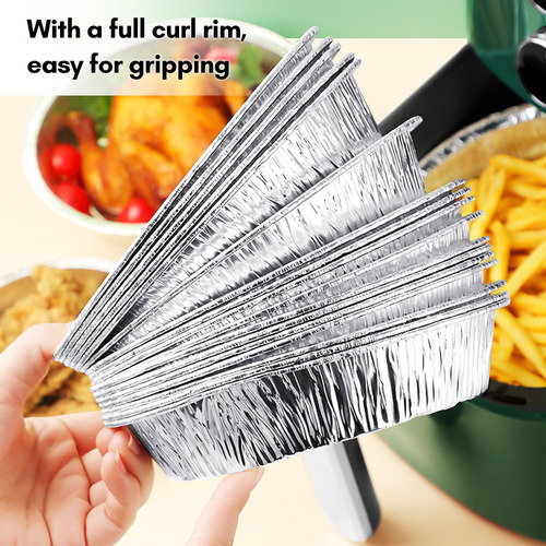 20 Piezas De 6 Platos Desechables De Aluminio Para Hornear Y