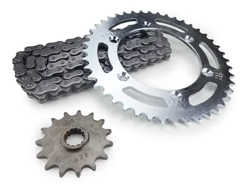 Kit Transmision Acero Suzuki Dr 350 44/15 Cadena C/ Oring
