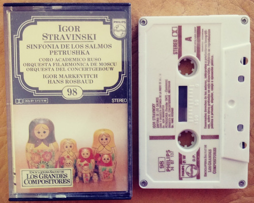 Igor Stravinski - Sinfonía De Los Salmos Petrushka Cassette 