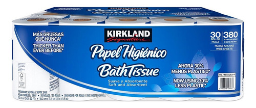 Papel Higiénico Kirkland 30 Rollos