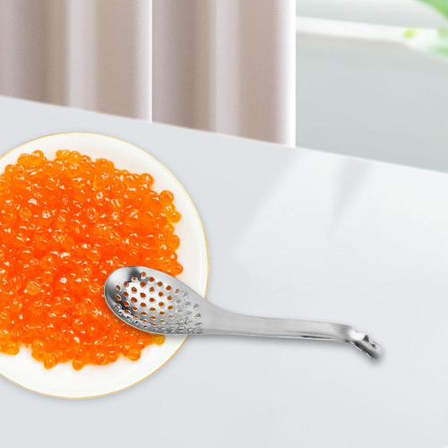 Nuevo Cucharas Ranuradas, Cuchara De Caviar De Cocina