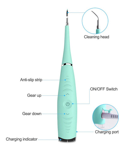 Raspador Dental Ultrasónico Limpiador De Dientes 