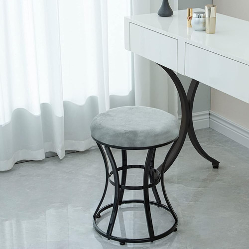 Ellensamqi Vanity Stool Chair, Taburete Moderno Para Maquill